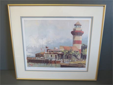 HAYES Limited Edition Harbour Town Lighthouse Print