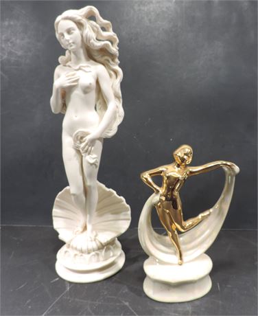 Venus Aphrodite / Art Deco Nude Lady Sculptures