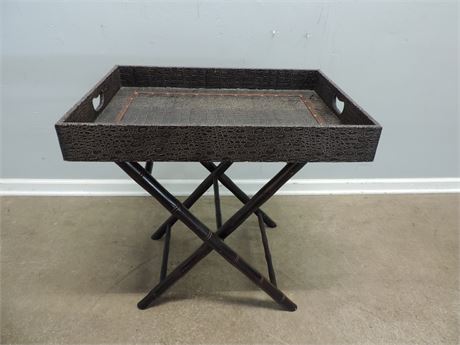 Leather Tray Table