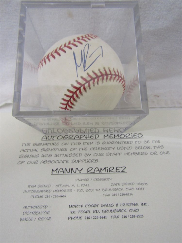 Manny Ramirez Autographed Baseball