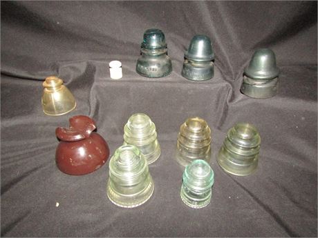 Antique Glass Insulator Collection
