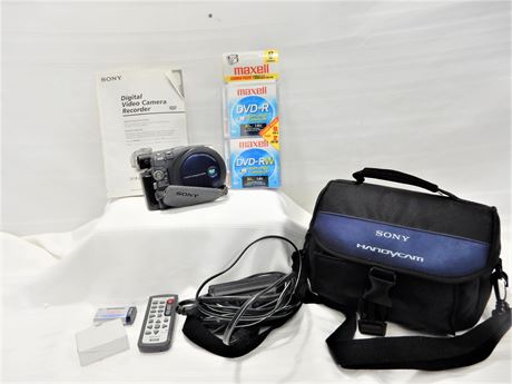HandyCam Digital Disc Camcorder with Carrying Bag and more