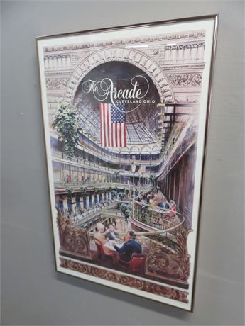 1985 The Arcade - Cleveland, OH Watercolor Print by Jack Loney