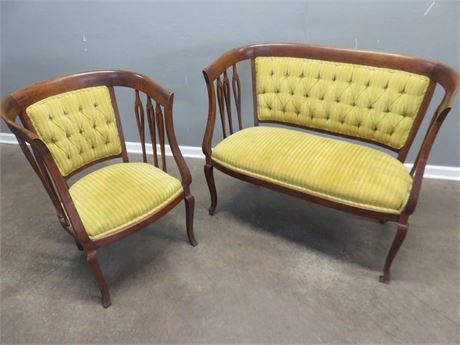French Settee Seating Set