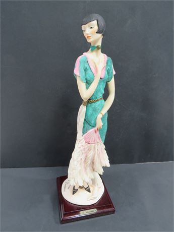 GIUSEPPE ARMANI Lady with Fan Statue