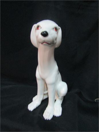 White Ceramic Dog