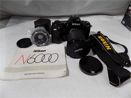 Nikon Camera N6000 & Lens