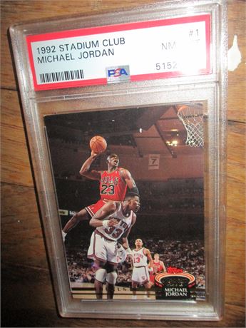 1992 Stadium Club #1 Michael Jordan NM-MT 8 PSA.