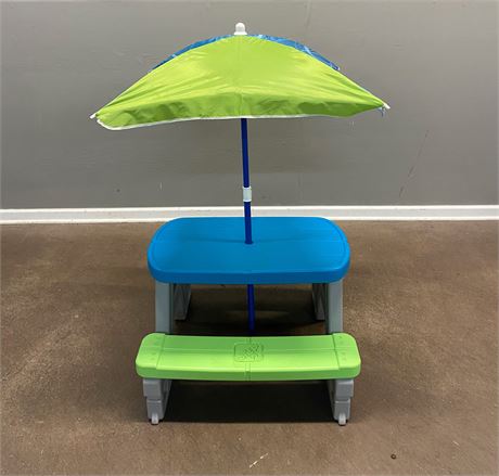 Children's Picnic Table With Umbrella