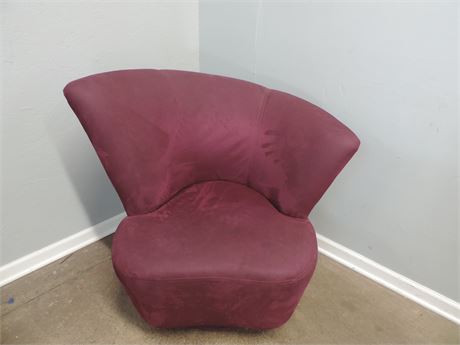 MID CENTURY MODERN Upholstered Swivel Chair