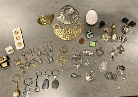 Lot of Eclectic Pendants and Misc. Jewelry