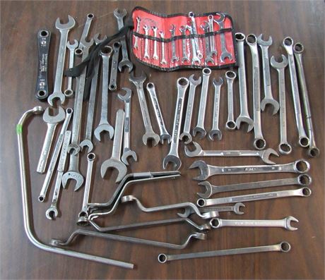 Large Misc. Wrench Lot - 50+ Pieces