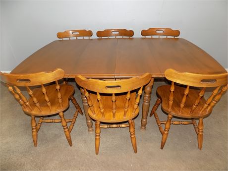 Antique Drop Leaf Table and Chairs