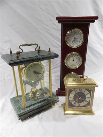 Assorted Desk Clocks