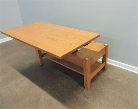 Lift Up Wood Coffee Table