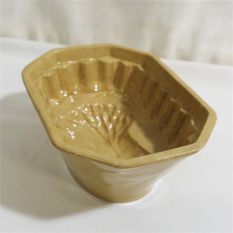 Vintage Wheat Sheaf Clay Pottery Food Mold