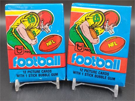 Lot of 2 1979 Topps Football Factory Sealed Wax Packs
