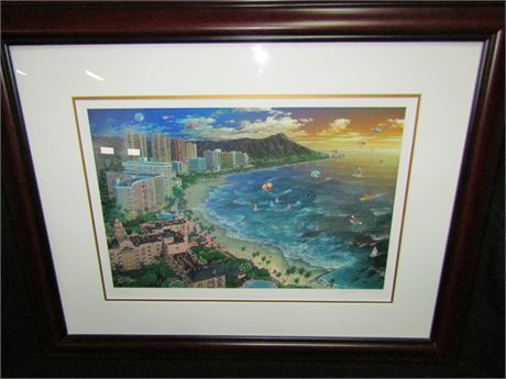 Chen Alexander Signed and Numbered "Beach Print"