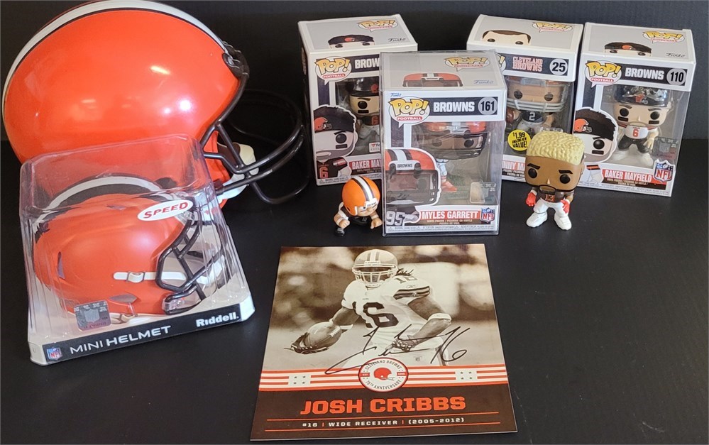 Transitional Design Online Auctions - Cleveland Browns Helmet and