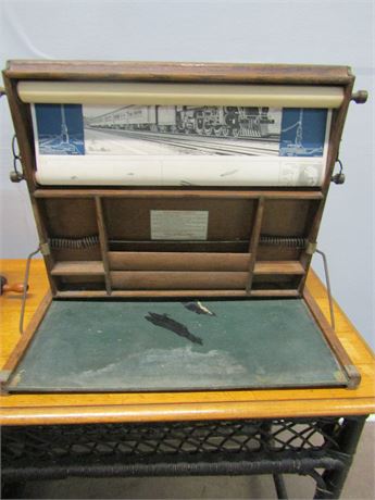 Antique Chautauqua Industrial Art Desk