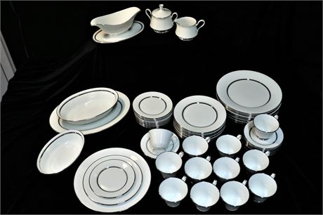 Oxford Bone China by Lenox China, Inc.; a complete set of 10 settings with extra