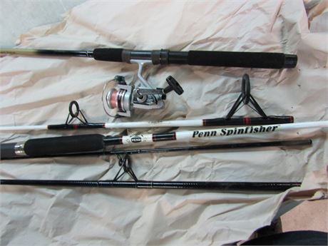 Set of Nice Penn Spinfisher Fishing Rods and Reels