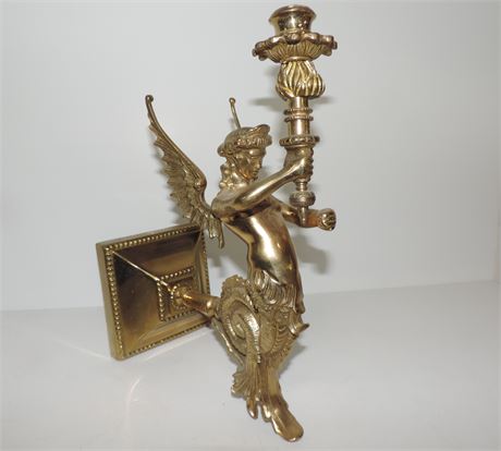 Gilded Bronze Figural Wall Sconce