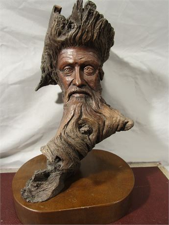 Vintage Rick Cain Sculpture "Woodland Spirit"