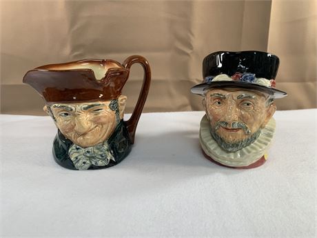 ROYAL DOULTON Toby Mugs Beefeater Old Charley
