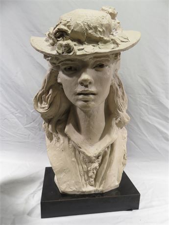 AUSTIN PRODUCTIONS 1979 Sculpture of Rodin's "Young Girl With Roses"