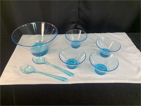 Acrylic Salad Bowl and Accessories