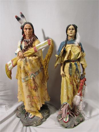 American Indian large Figurines