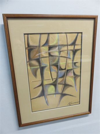 Signed Abstract Art Print