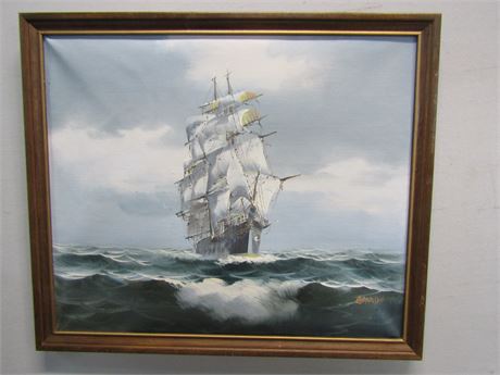 Original Tall Ship Painting
