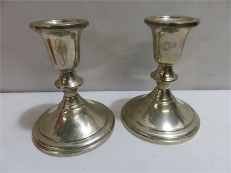 TOWLE Sterling Silver Weighted Candlestick Holders