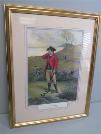 NORMAN ORR "On The Links" Reproduction Print Tom Watson Signed