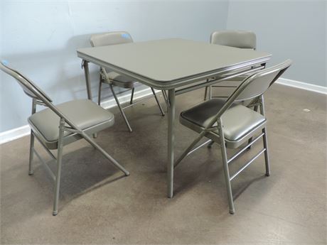COSCO Folding Card Table / 4 Chairs