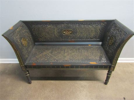Reproduction Asian Carved Settee