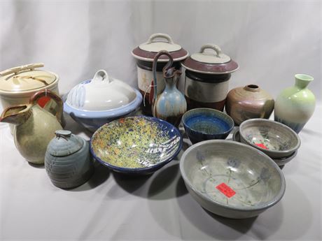 Artisan Pottery Lot