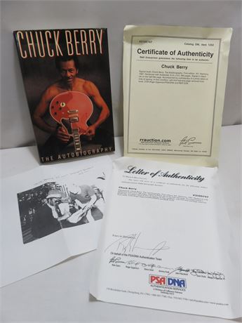 CHUCK BERRY Signed First Edition Autobiography Book