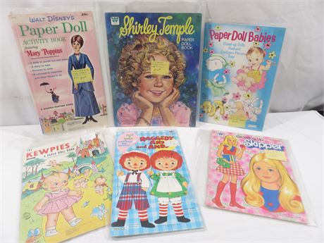 Vintage 1960s-70s Paper Doll Books