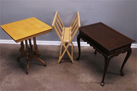 Mixed Lot of Wood End Tables