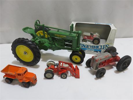 Vintage Die Cast Toy Farm Vehicle Lot