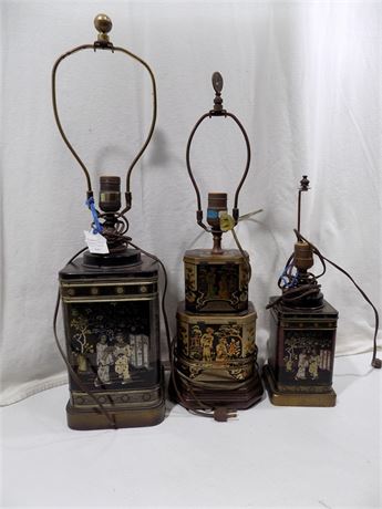 Frederick Cooper Tea Canister Lamps