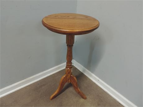 Solid Wood Pedestal Plant Stand