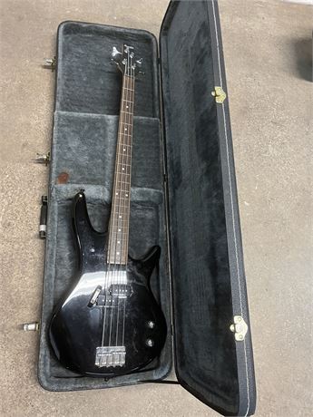 Transitional Design Online Auctions - Ibanez Electric Bass Guitar & Case