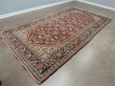 Blue and Rose Color Area Rug
