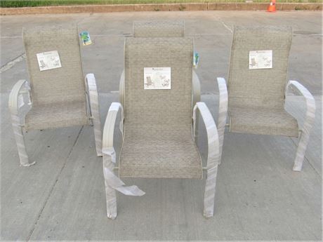 4 NEW Yukon Stack Chairs - Sarasota Breeze