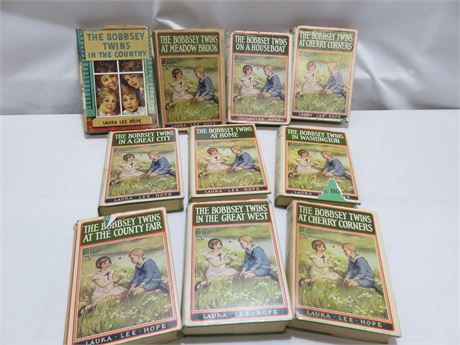 10 Vintage BOBBSEY TWINS Children's Books