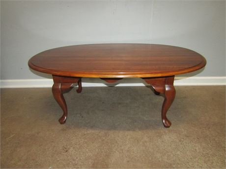 Oval Wood Coffee Table